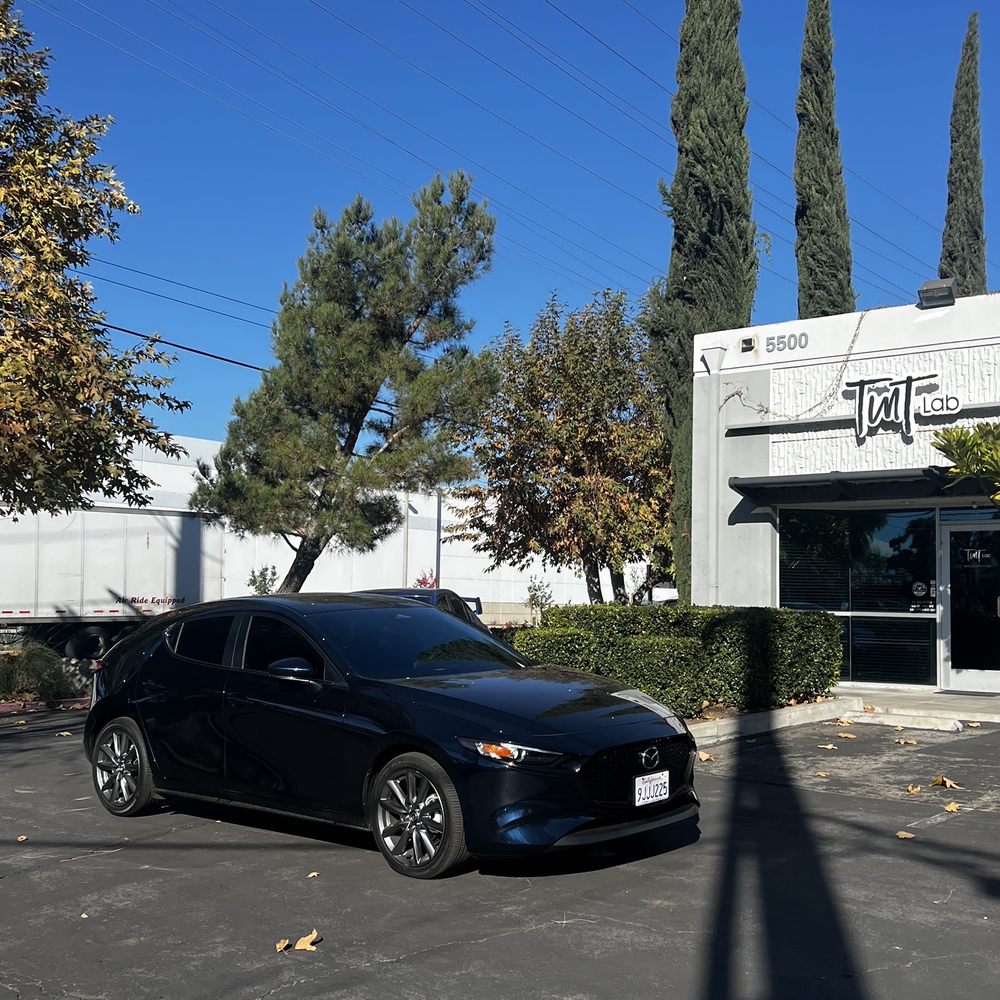 Tint Lab - 2024 Mazda 3 hatchback 20% all around and 50% windshield - Car Window Tinting Near Me - Chino, California Tint Lab - 2024 Mazda 3 hatchback 20% all around and 50% windshield - Car Window Tinting Near Me - Chino, California