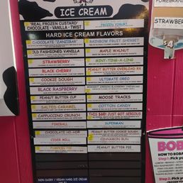 Ice cream menu August 2025 Ice cream menu August 2025