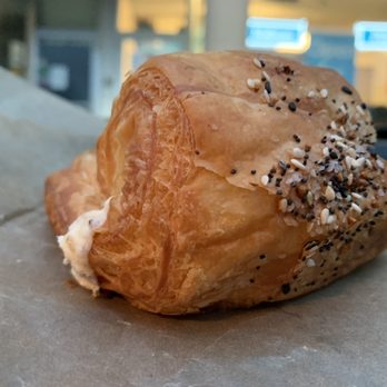 Honeycomb Bakery - Everything croissant is filled with cream cheese and they put just enough everything seasoning where it wasn't overtly salty. - Bakeries Near Me - Syracuse, New York Honeycomb Bakery - Everything croissant is filled with cream cheese and they put just enough everything seasoning where it wasn't overtly salty. - Bakeries Near Me - Syracuse, New York