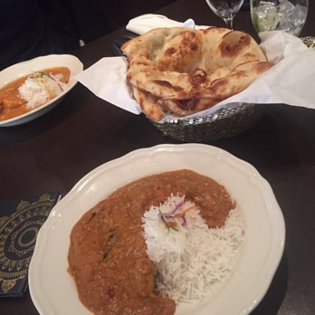 Guru - Coconut Chicken Masala with naan bread - Indian Near Me - Edmonton, Alberta