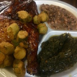 Pilgrim's Place - Smoked half chicken lunch special $6.99.