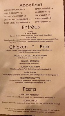 Menu photo 4 Stables Steakhouse Terre Haute, IN