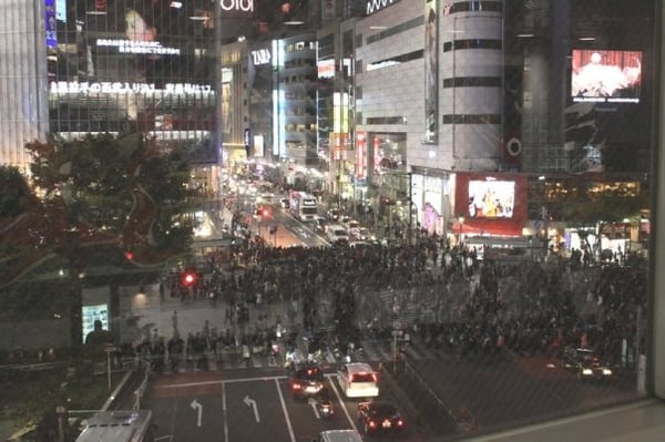 Shibuya Scramble Crossing by null
