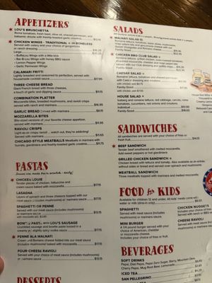 Menu photo 5 Lou Malnati's Pizzeria Chicago, IL Menu photo 5 Lou Malnati's Pizzeria Chicago, IL