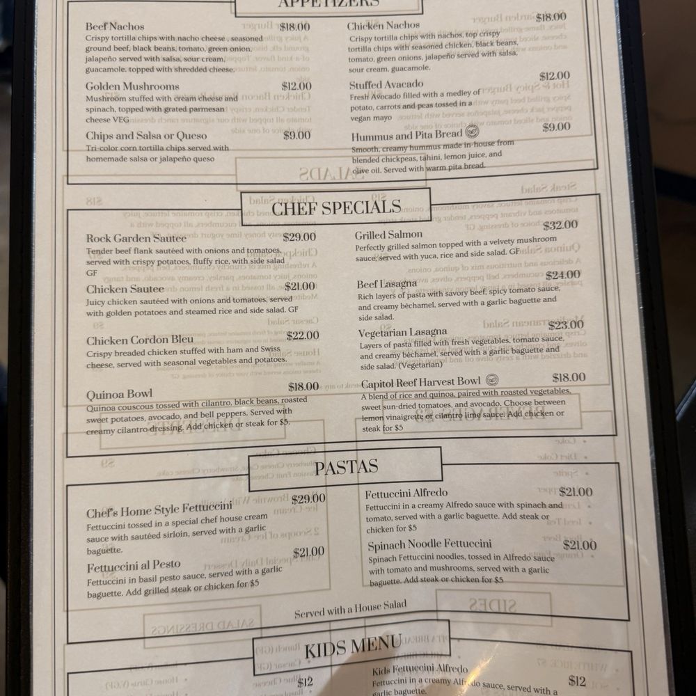 Rock Garden Eatery and Bar - Menu - Breakfast & Brunch Near Me - Torrey, Utah Rock Garden Eatery and Bar - Menu - Breakfast & Brunch Near Me - Torrey, Utah