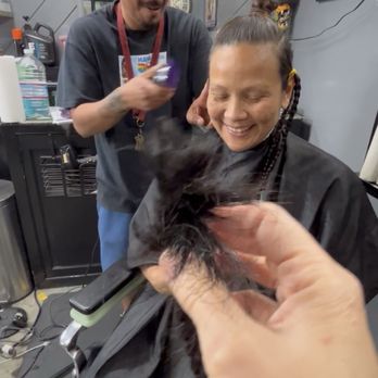 The Hidden Barber - Mario cutting my friend's hair so she can donate it. - Barbers Near Me - Los Angeles, California The Hidden Barber - Mario cutting my friend's hair so she can donate it. - Barbers Near Me - Los Angeles, California