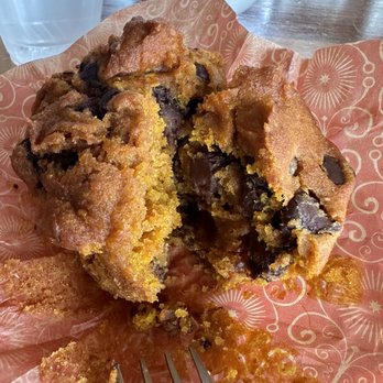The Red Cat - GF chocolate chip pumpkin muffin - Coffee & Tea Near Me - Birmingham, Alabama