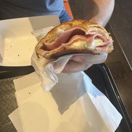Ham and cheese croissant