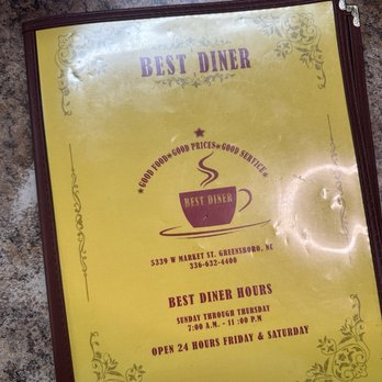 Best Diner - Menu - Diners Near Me - Greensboro, North Carolina