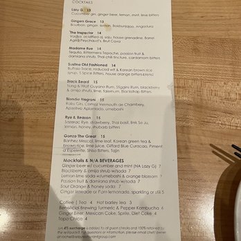 Revel - Drink menu - Korean Near Me - Seattle, Washington Revel - Drink menu - Korean Near Me - Seattle, Washington