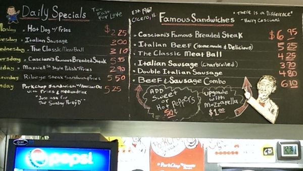 Menu photo 4 Casciani's Pizzeria Hodgkins, IL Menu photo 4 Casciani's Pizzeria Hodgkins, IL