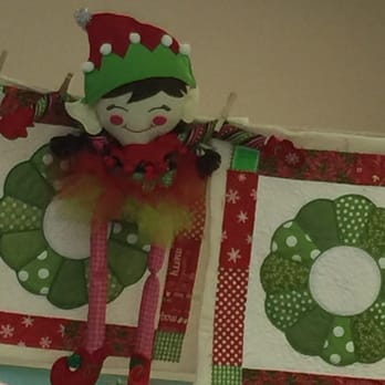 My Girlfriends Quilt Shoppe - At the embroidery quilt retreat we left for the night, we returned in the morning "the elf" had quilted our pillows for us! - Fabric Stores Near Me - Logan, Utah My Girlfriends Quilt Shoppe - At the embroidery quilt retreat we left for the night, we returned in the morning "the elf" had quilted our pillows for us! - Fabric Stores Near Me - Logan, Utah