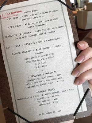 Menu photo 7 La Docena Ciudad de México, DIF