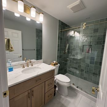 Ultimate Remodel - Guest bathroom had the tub removed and was our first remodel - General Contractors Near Me - Alexandria, Virginia Ultimate Remodel - Guest bathroom had the tub removed and was our first remodel - General Contractors Near Me - Alexandria, Virginia