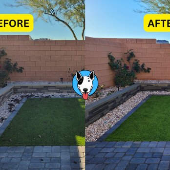 Poo Pickers - Poo Pickers - Before and after photo of the yard - Pet Waste Removal Near Me