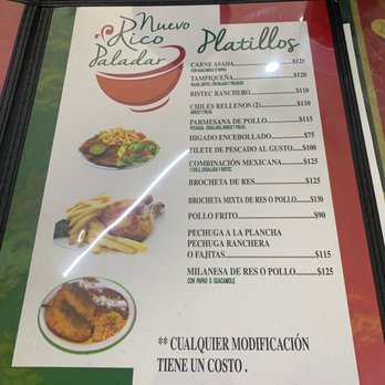 Rico Paladar - Menu - Mexican Near Me - Tijuana, BCN