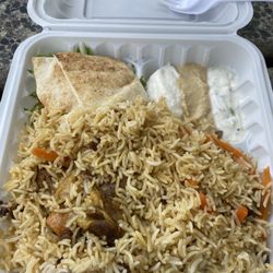 Afghan Turkish Cuisine - Kabuli plau $16.99. July 2023. Lamb shank hidddn underneath.
