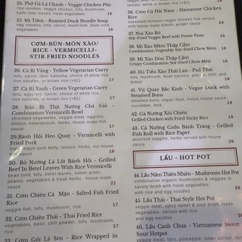 Golden Bamboo Vegetarian Restaurant - Menu - Vegetarian Near Me - San Jose, California