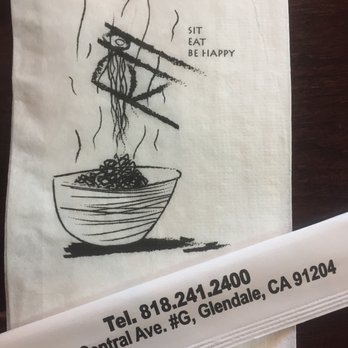 R101 Ramen - Cute napkins & handy branded chopsticks. - Ramen Near Me - Glendale, California R101 Ramen - Cute napkins & handy branded chopsticks. - Ramen Near Me - Glendale, California