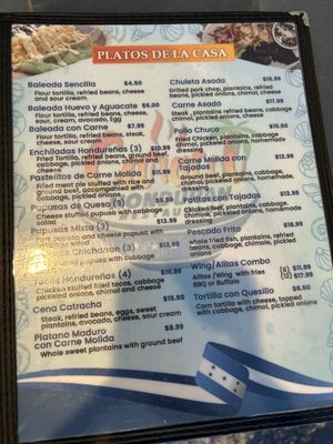 Menu photo 1 Caracol Restaurante Hondureño Hardeeville, SC Menu photo 1 Caracol Restaurante Hondureño Hardeeville, SC