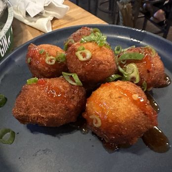 The Argonaut - Hushpuppies - not many carbs on menu so this is great as a filler - Cocktail Bars Near Me - Atlanta, Georgia