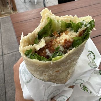 Plant Power Fast Food - 'Chicken' Caesar Wrap - Vegan Near Me - Encinitas, California