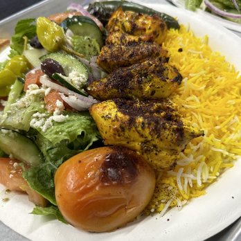 Kabob Shack - Broadway - Chicken Kabob plate/ Instagram @JUDEETHEFOODEE - Afghan Near Me - Chula Vista, California