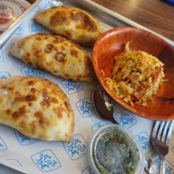 La Masa Empanada Bar - Trio, shrimp, chicken tinga and mushrom tuffle - Empanadas Near Me - Milwaukee, Wisconsin