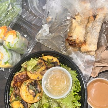 Ginger and Lemongrass - Fried Spring Rolls + Mushroom Dumplings - Vietnamese Near Me - New York, New York