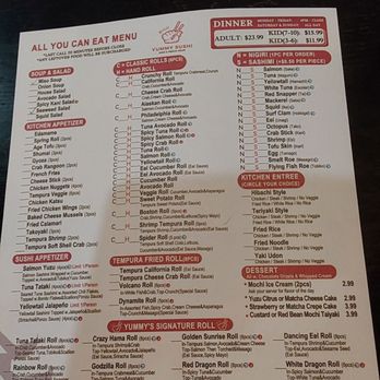 Yummy Sushi - Menu - Japanese Near Me - Charlotte, North Carolina Yummy Sushi - Menu - Japanese Near Me - Charlotte, North Carolina