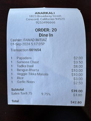 Anarkali Halal Restaurant by null