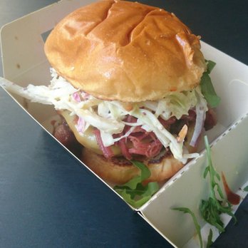 BEat Street - Old No 7 Stack from Eat New York. Two burgers, JD maple bacon, cheese, and pickleslaw! - Bars Near Me - Manchester, XGM