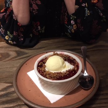 Chestnut - The finishing touch - Berry crumble w ice cream. Sweet! - New American Near Me - Asheville, North Carolina Chestnut - The finishing touch - Berry crumble w ice cream. Sweet! - New American Near Me - Asheville, North Carolina