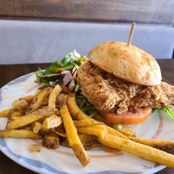 Hugs and Sarcasm - Gluten Free Fried Chicken Sandwich - Canadian (New) Near Me - Toronto, Ontario Hugs and Sarcasm - Gluten Free Fried Chicken Sandwich - Canadian (New) Near Me - Toronto, Ontario