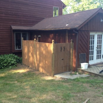 J Kline Services - After - gas tank covered High fence. - Painters Near Me J Kline Services - After - gas tank covered High fence. - Painters Near Me