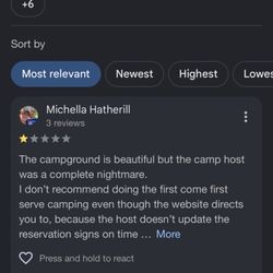 Panther Flat Campground - How they responded to my complaint about our mistreatment. Completely heartless and unprofessional.