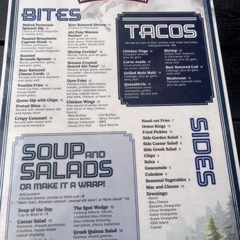 The Spot - Menu - New American Near Me - Reno, Nevada The Spot - Menu - New American Near Me - Reno, Nevada