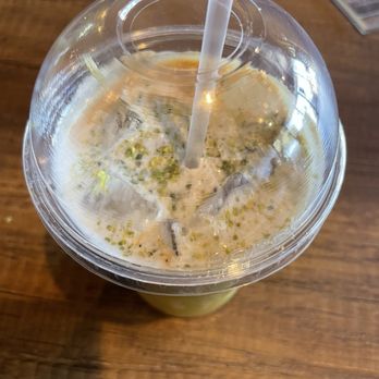 Peace Middle East Cafe - Pistachio latte - Desserts Near Me - Richardson, Texas Peace Middle East Cafe - Pistachio latte - Desserts Near Me - Richardson, Texas