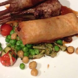 Sails at Robe - Rack of lamb.