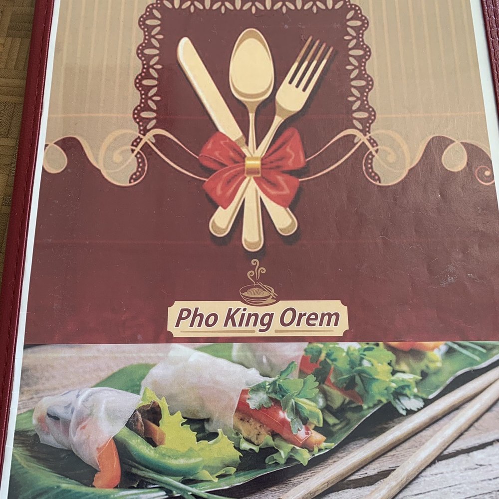 Pho King Orem - Front of the menu - Vietnamese Near Me - Orem, Utah Pho King Orem - Front of the menu - Vietnamese Near Me - Orem, Utah