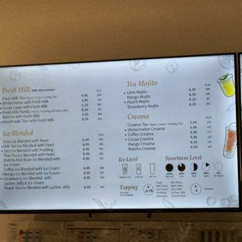 Sharetea - St George - menu on a large screen - Bubble Tea Near Me - St. George, Utah Sharetea - St George - menu on a large screen - Bubble Tea Near Me - St. George, Utah
