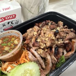 Bbq pork and chicken coconut soup Bbq pork and chicken coconut soup