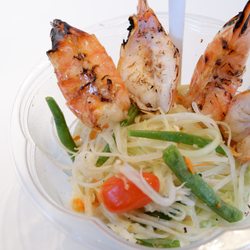 Say Yum Thai Street Food - Tum Thai with grilled shrimp