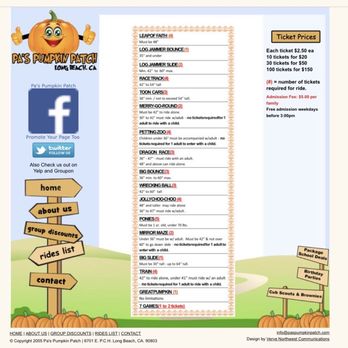 Pa's Pumpkin Patch - Pa's Pumpkin Patch Rides List as of 10/18/21, from their own website. - Amusement Parks Near Me - Lakewood, California Pa's Pumpkin Patch - Pa's Pumpkin Patch Rides List as of 10/18/21, from their own website. - Amusement Parks Near Me - Lakewood, California