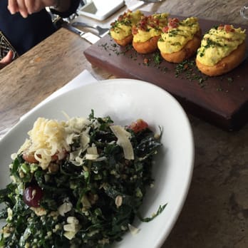 Nick's On 2nd - Kale and quinoa salad and deviled eggs - New American Near Me - Long Beach, California Nick's On 2nd - Kale and quinoa salad and deviled eggs - New American Near Me - Long Beach, California