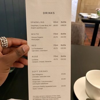 The Restaurant at St Paul's - Drink menu - British Near Me - London, XGL