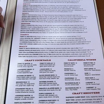 Finney's Crafthouse - Orange - Drink menu - New American Near Me - Orange, California