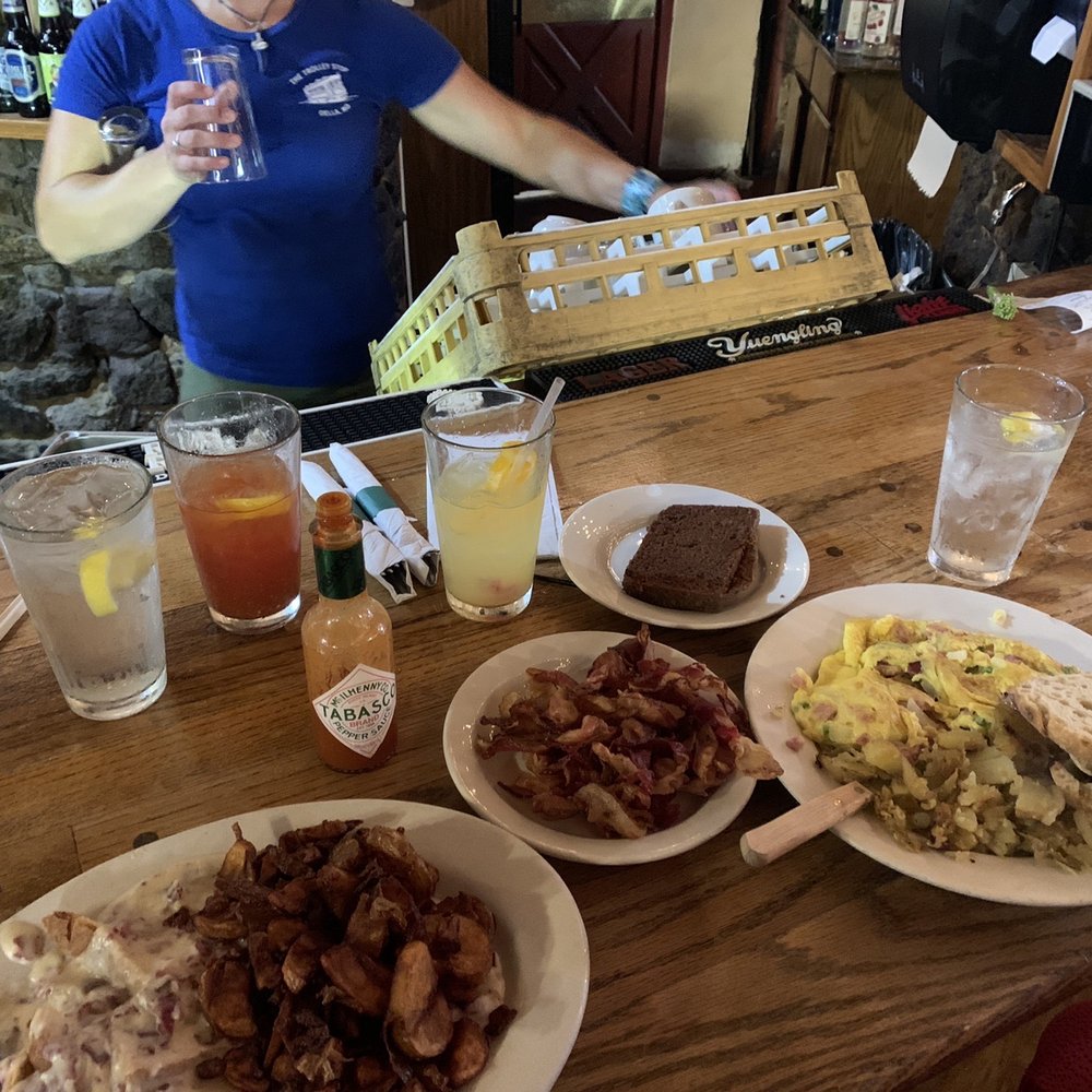 The Trolley Stop - Chipped beef, western omelet, side of bacon and scrapple - American Near Me - Ellicott City, Maryland The Trolley Stop - Chipped beef, western omelet, side of bacon and scrapple - American Near Me - Ellicott City, Maryland