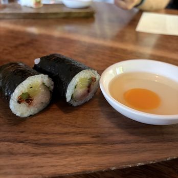 Uchi Austin - Hamachi hand roll - Sushi Bars Near Me - Austin, Texas Uchi Austin - Hamachi hand roll - Sushi Bars Near Me - Austin, Texas