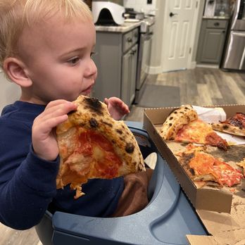 Tutti Da Gio - My picky eater TEARIN' this pizza up! He loves it as much as we do! Yummmm! - Sicilian Near Me - Hermitage, Tennessee